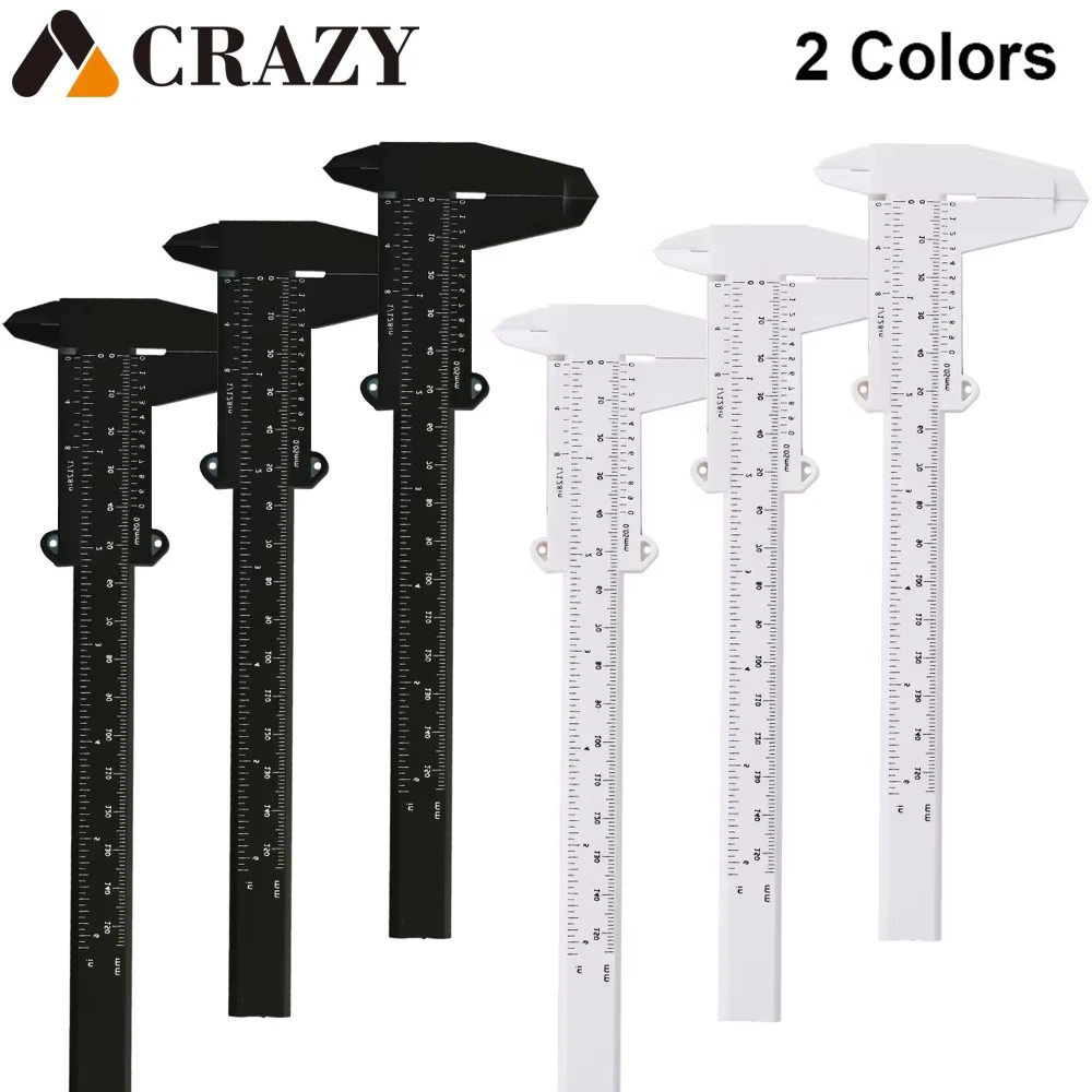 

10/5/2pcs Double Scale Vernier Caliper Plastic Eyebrow Measuring Ruler Makeup Measurement Tools Tattoo Accesories