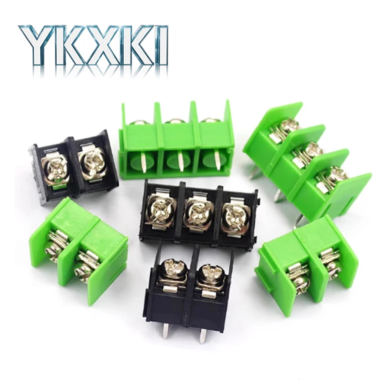 10pcs KF7.62 2P 3P 4Pin Can be Spliced Screw Terminal 7.62mm Pitch PCB Pluggable Terminal Block Connectors Connector Black Green