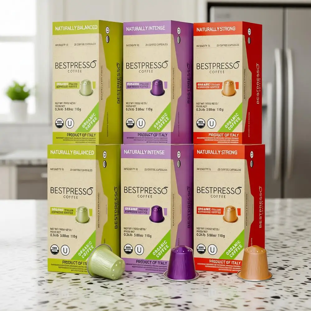 

Органические кофейные капсулы USDA или набор разнообразных сортов, 120 штук