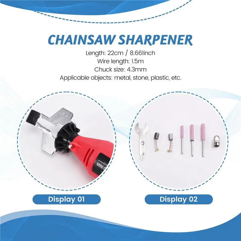 ABAH-180W 5 Gears Electric Power Grinder Machine Electric Saw Grind Chainsaw Sharpening