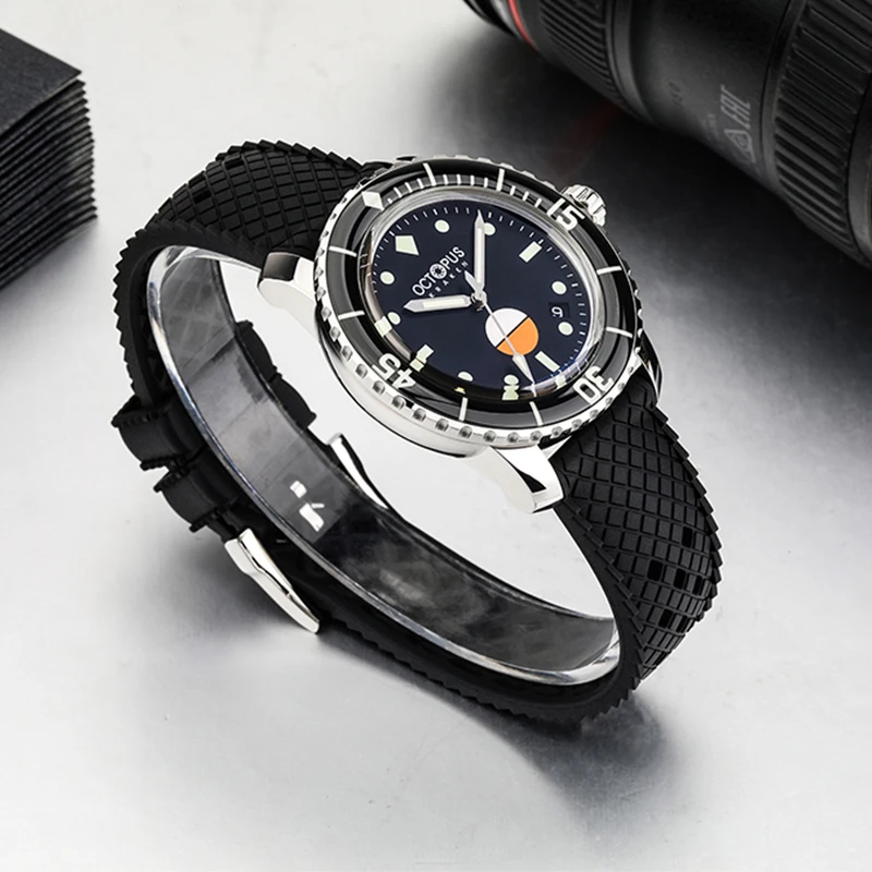 Мужские часы Octopus Kraken, автоматические механические часы с механизмом PT5000, с сапфировым стеклом, 300 м, водонепроницаемые, ретро-часы для дайвинга