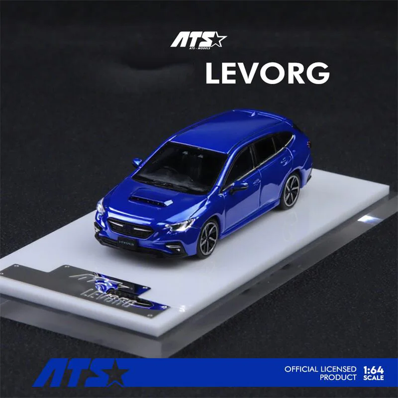 

ATS 1:64 LEVORG Metallic Blue, литая под давлением модель автомобиля, коллекция миниатюрных моделей