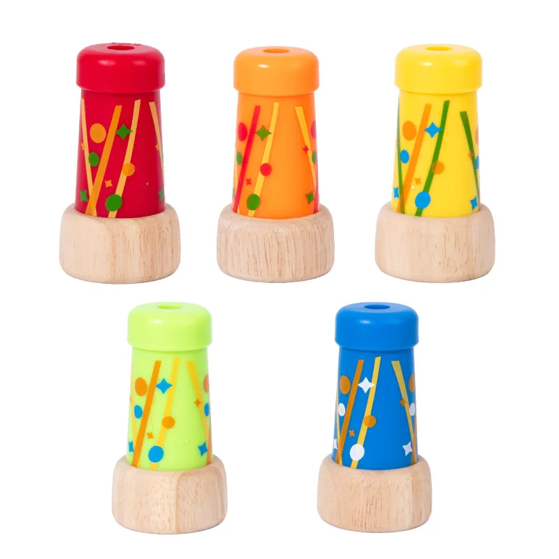 Wooden Science Kaleidoscope Kids Puzzle Classic Nostalgia Montessori Early Education Toys Teaching Aids Boys And Girls Gifts