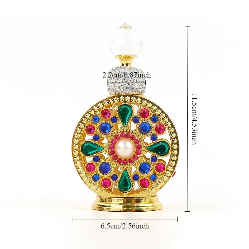 15ml wysokiej klasy luksusowa retro emaliowana butelka z zakraplaczem olejku eterycznego butelka na próbki aromatów do olejków zapachowych perfumy