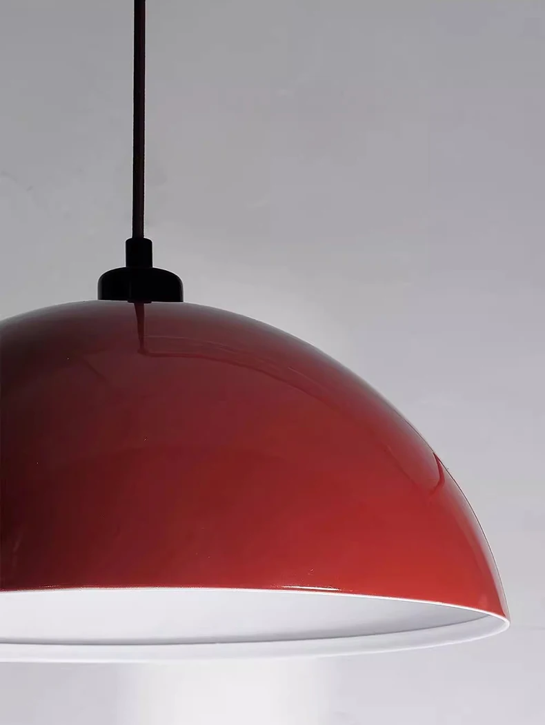 Vintage Red Metal Wall Lamp Long Arm