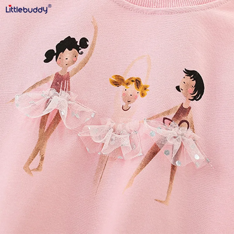 

Style Girls' Autumn and Winter Sweatshirt Autumn New Children's Crew Neck Sweatshirt Knitted Cotton Crew Neck Sweatshirt