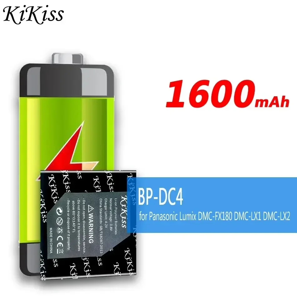 For Panasonic Lumix DMC-FX180 DMC-LX1 DMC-LX2 LX3 FS1 FS2 FX01 FX07 Camera Battery 1600mAh Durable and Efficient