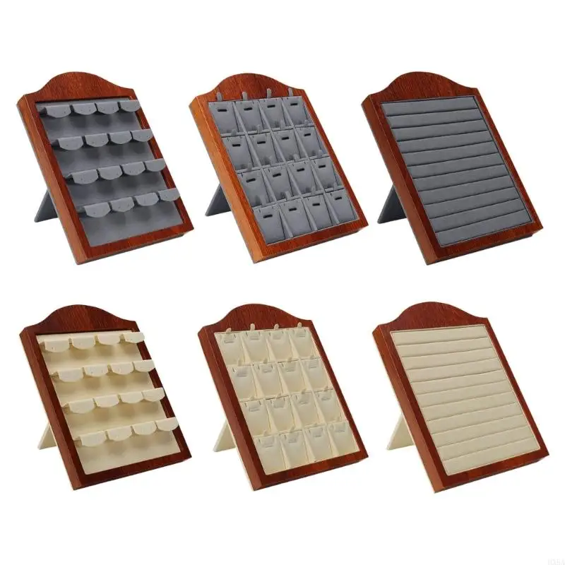 

HXBA Многофункциональная деревянная серьговая держатель держателя дома ювелирные украшения Сстав