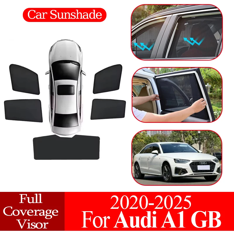 

Car Mesh Sunshades Privacy Protection Coverage Blocking Curtain Auto Accessories For Audi A1 GB 2020 2021 2022 2023 2024 2025