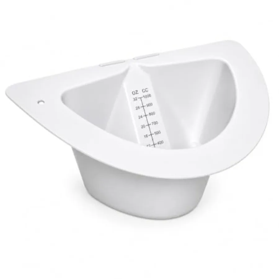 

Vakly Graduated Specimen Collector Pans [Pack of 1] Toilet Nursing Hat for Urine, Vomit and Stool Collection Fits Over Toilets