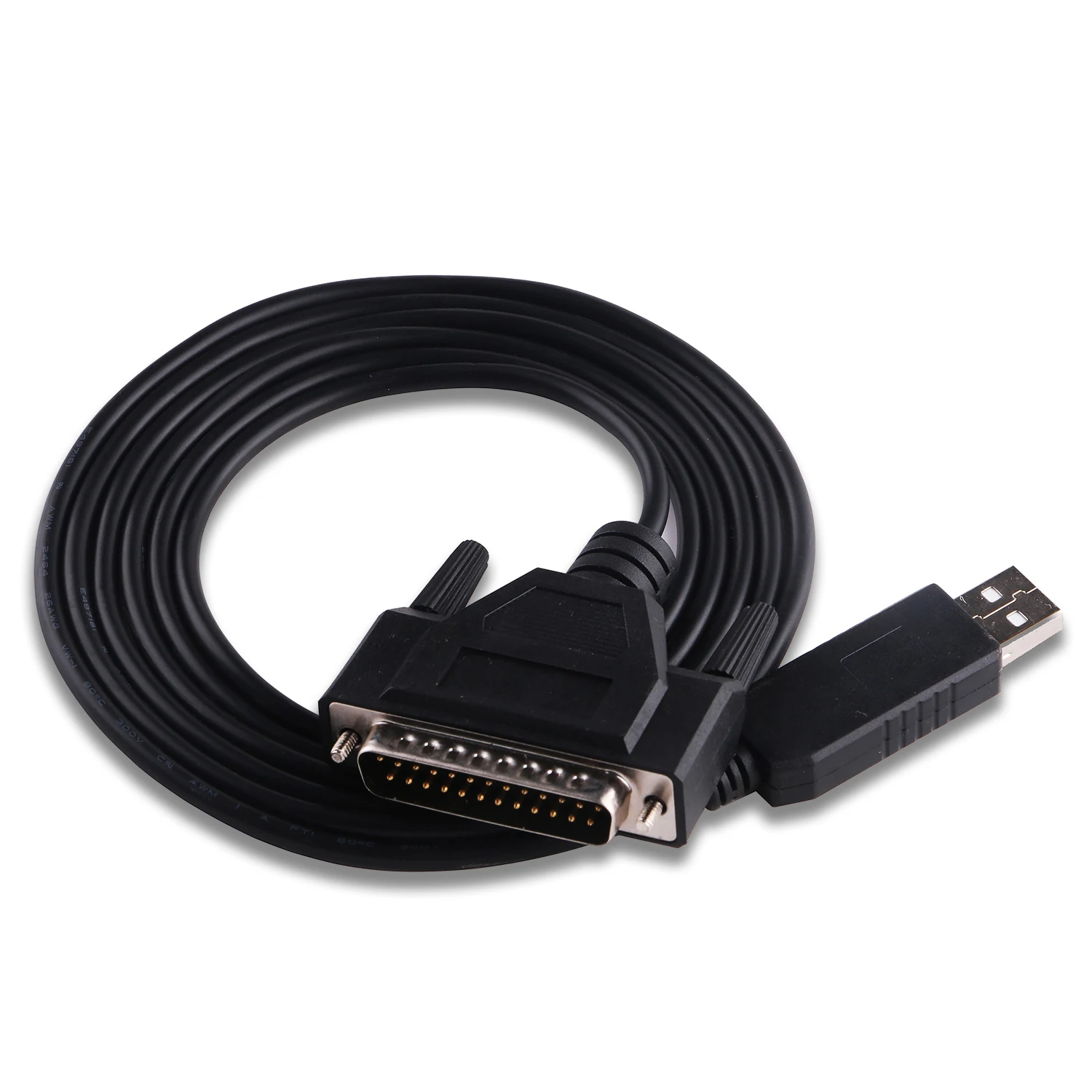 USB to RS232 DB25 Serial FTDI Adapter Cable for Fanuc CNC DNCLINK Configuration Copy Setting