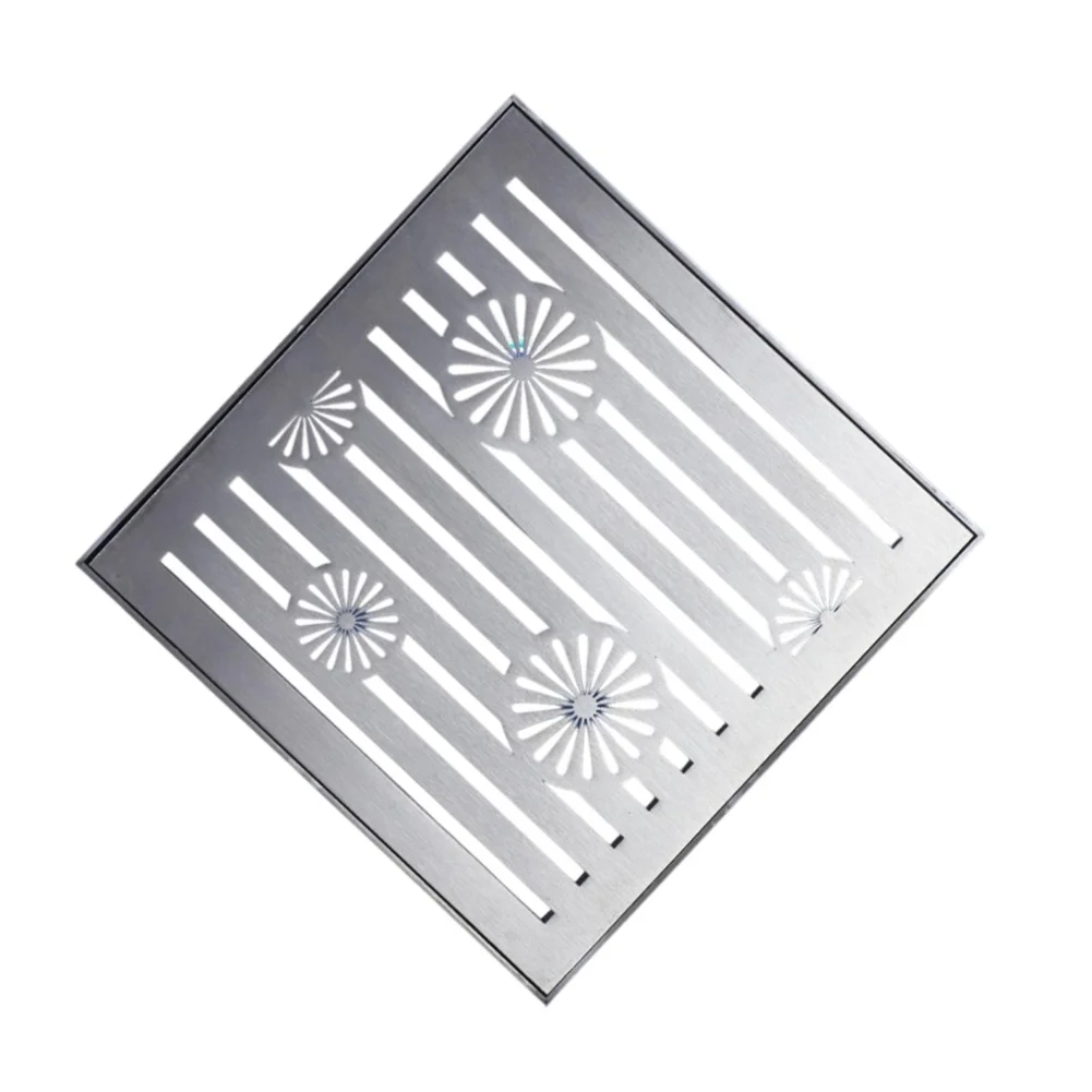 Slip-Resistant Cover Stainless Steel Drain Grate Elegant Decorative Touch Exceptional Strength Minimize Clogging Risk