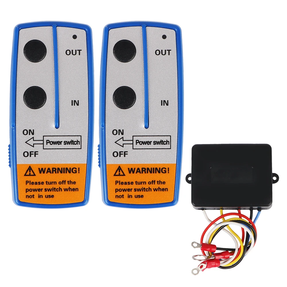 Winch Remote Control System Handset Switch Controller For Recovery Tow Truck For Jeep Off-road ATV 12V Universal Wireless