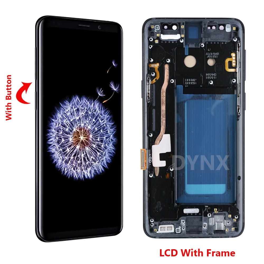 High Quality S9 Display For Samsung S9 LCD G960F G960N G9600 G960U Display Touch Screen Digitizer With Frame Replacement Parts