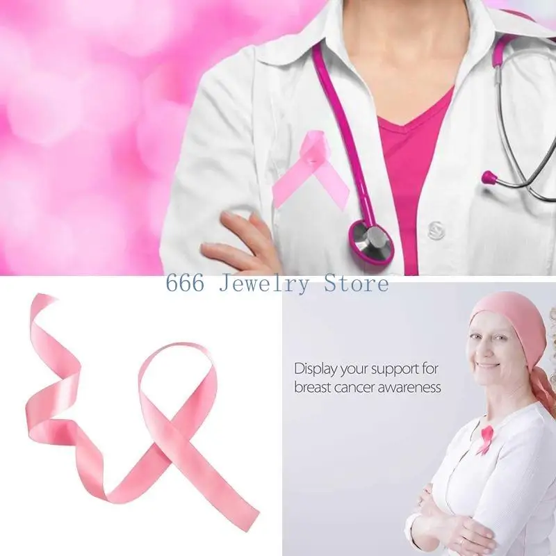 F2TD 100Pcs Love Charity Ribbon Peace Knot Pin Caring Ribbon Aids Red Ribbon Polyester Chest Strap Pin Badge Cheer Bow Ribbon