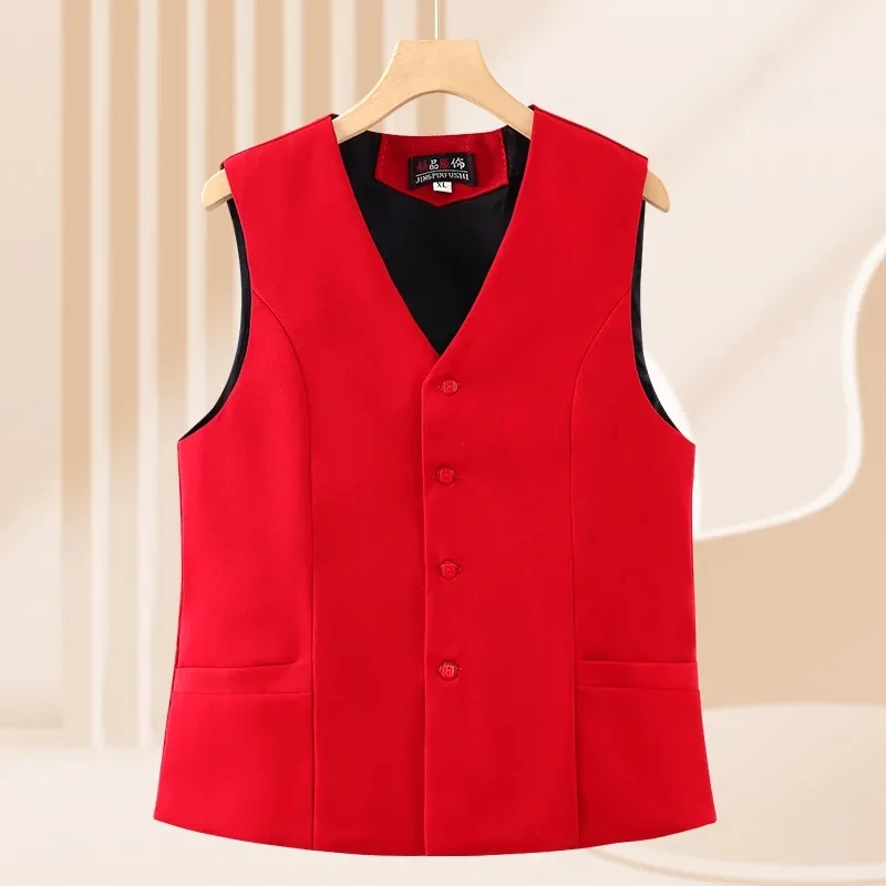 Coreano 2024 primavera nuove donne Blazer di fascia alta Casual gilet gilet femminile professionale gilet con scollo a v senza maniche giacca corta