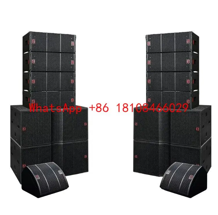 Sistema de Som Passivo Potente para Palco em Promoção: Caixas de Som Line Array Duplas de 10 Polegadas com Subwoofer de 18 Polegadas