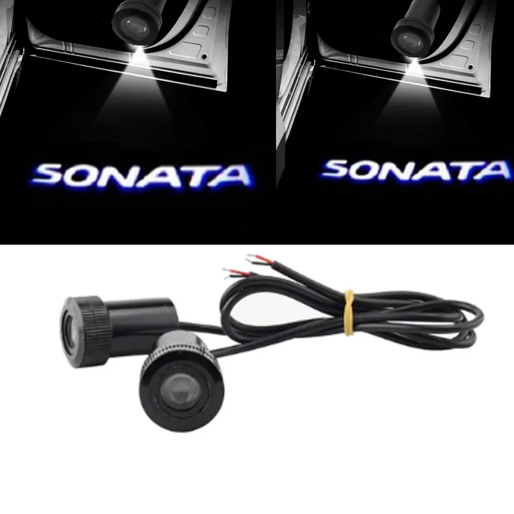 Sonata Door Light Tucson Courtesy Shadow Light LED Projector Lamp For Hyundai Tucson Sonata Nline 2pcs/set Hyundai Door Light