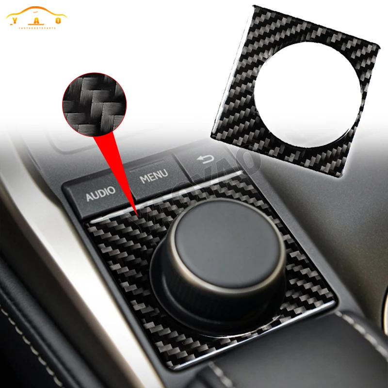 

Carbon Fiber Interior Gear Control Knob Trim Stickers For Lexus NX 200 200t 300h 2014-2019 Car Accessories