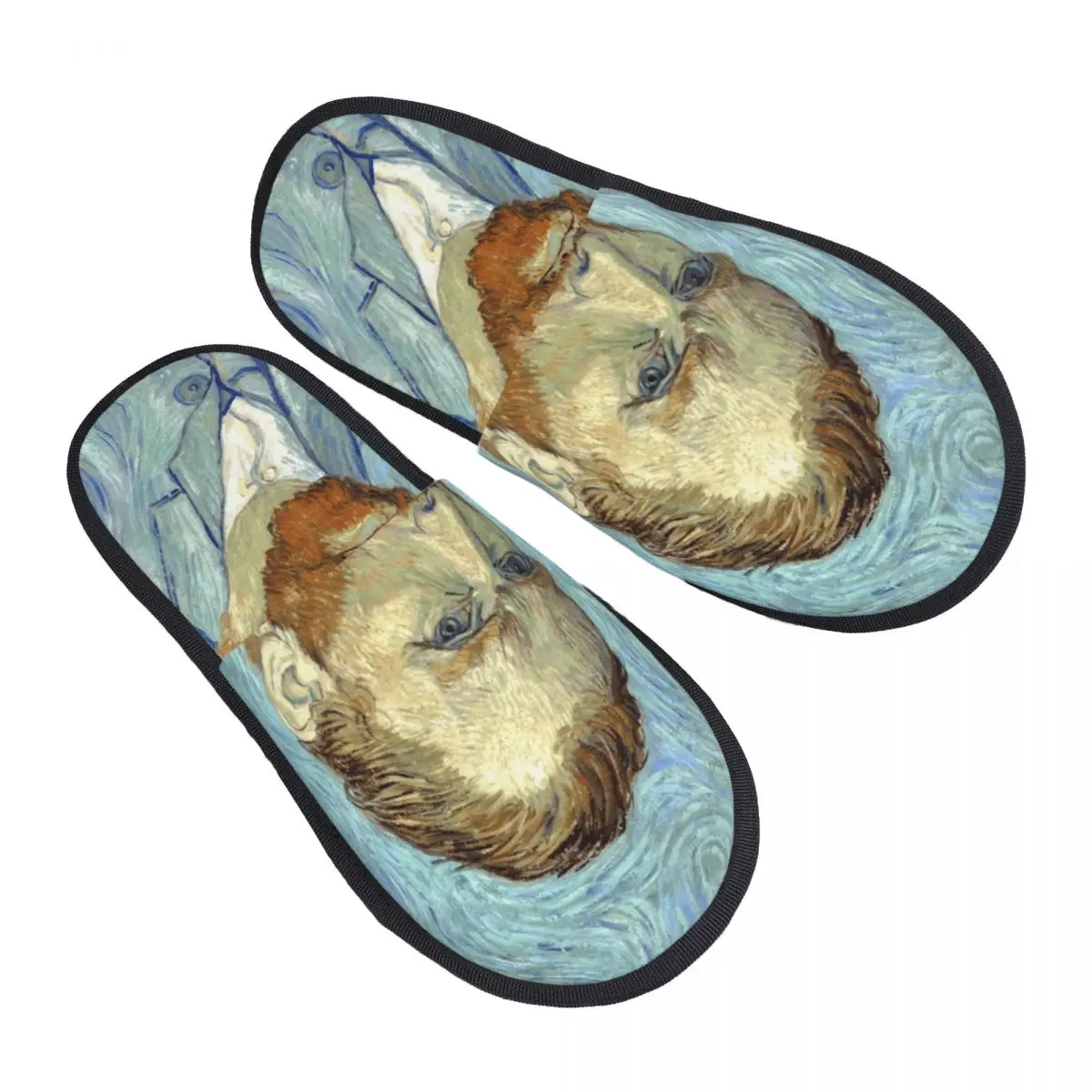 

Комфортные тапочки из пены с эффектом памяти Винсента Ван Гога на заказ, женская домашняя обувь для отеля