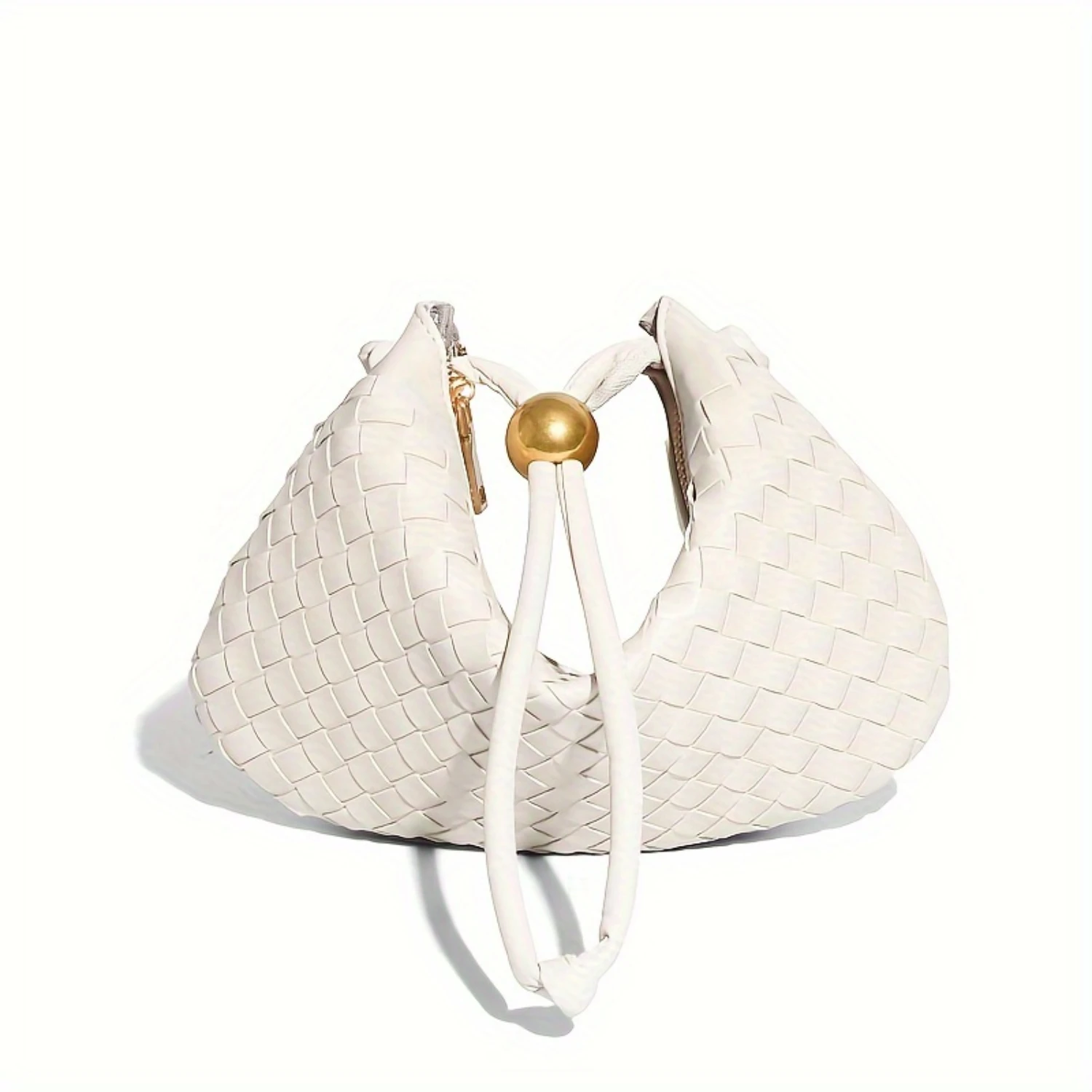 Semi-Circular Handbag, 2024 Fashion Women's Satchel Bag, Versatile Pure Color Elegant Handbag