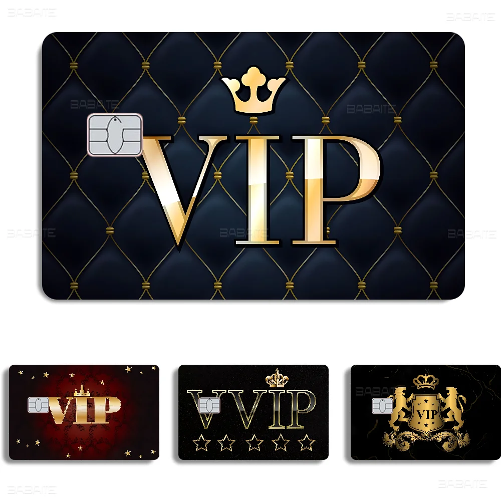 Laser VIP Anime Spend Or Save Funny Shell On Off Ultra Thin No Fade Sticker Skin Cover Film For Debit Credit Card