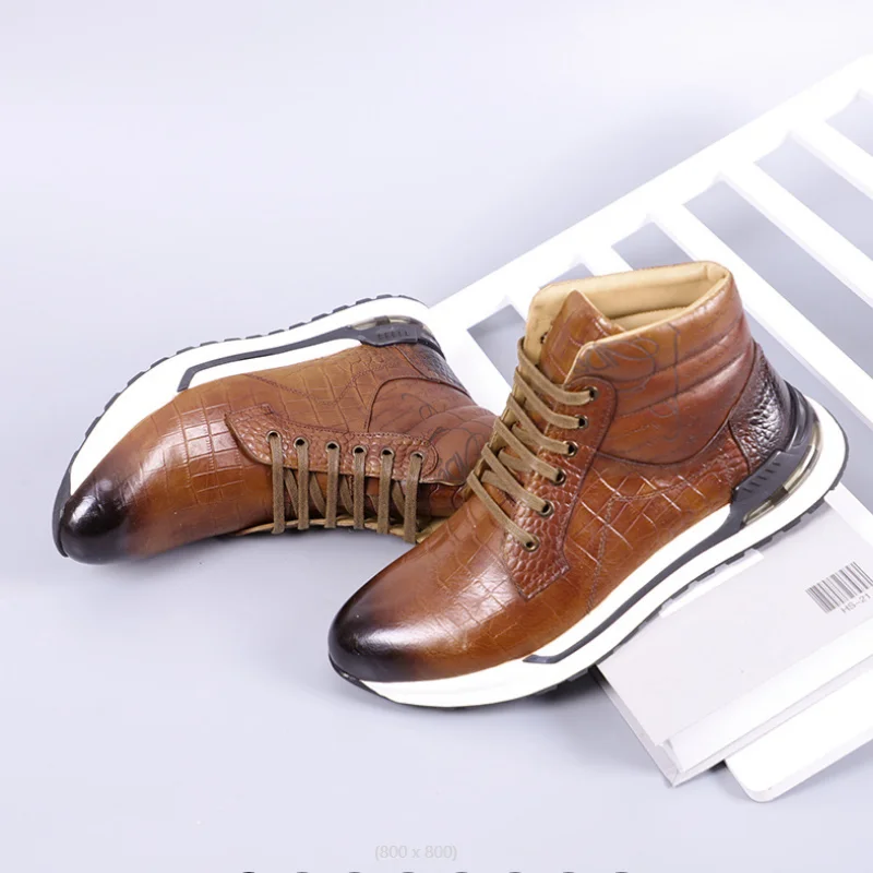 

High-end business leather shoes for men, British-style genuine leather shoes for men, casual sports wedding leather shoes b14