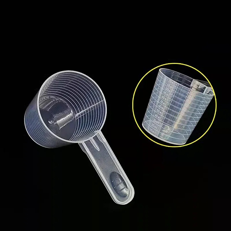 2-10pc 15-120ml Plastic Measuring Coffee Scoop With Scale Baking Utensil Milk Powder Laboratory Liquid Spoon Kitchen Accessories