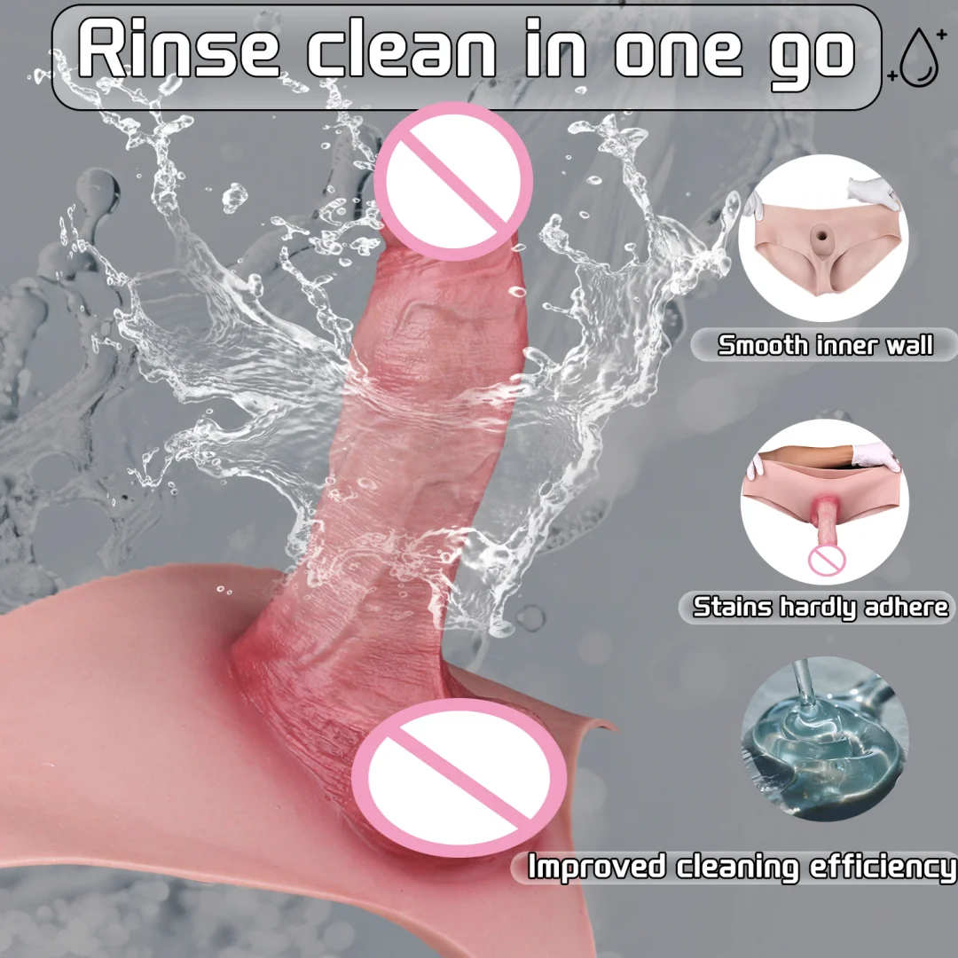 6.65in القضيب كم واقعية سميكة يمكن ارتداؤها جوفاء دسار كم الديك المكبر تسخير حزام سيليكون دسار موسع للأزواج