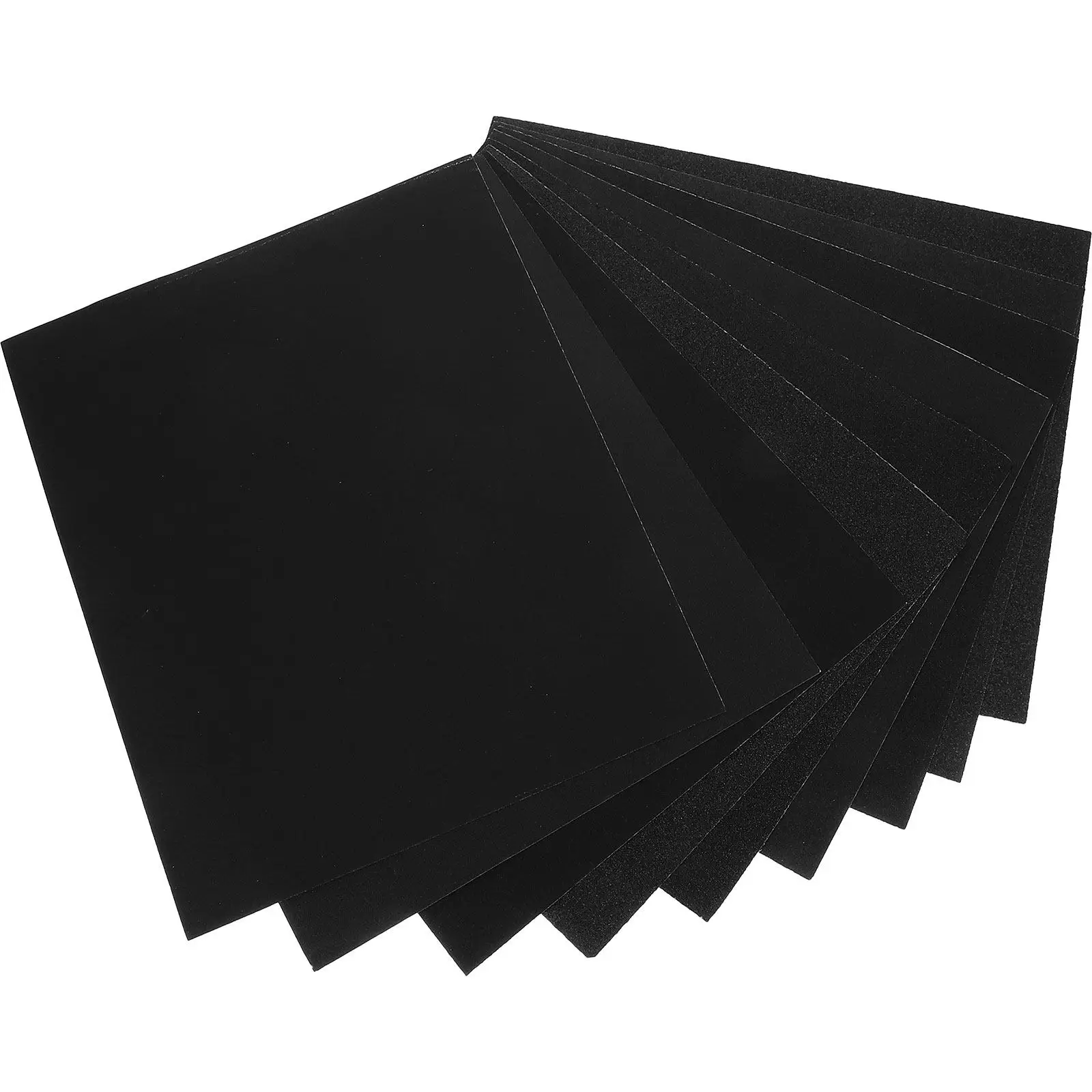 9Sheets Sand Paper Wet Dry Sanding Paper Set Square Assortment 60 80 100 120 150 180 220 240 320 Grit for Wood Metal Car