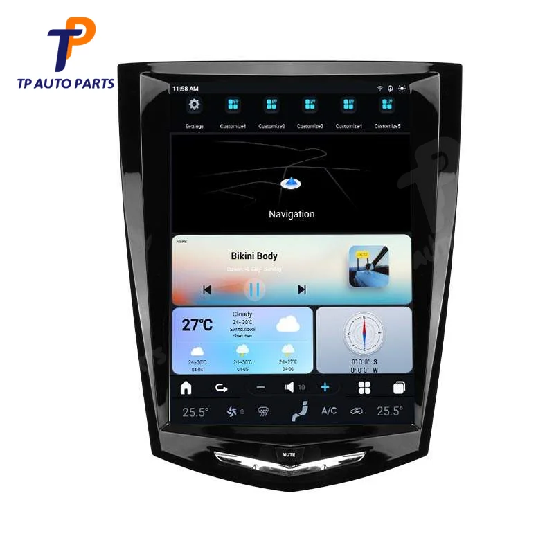 

10.5 Inch Android 13 For Cadillac ATS CTS SRX 2013-2018 Car Radio GPS navigation Vertical Screen Video Android Multimedia Player