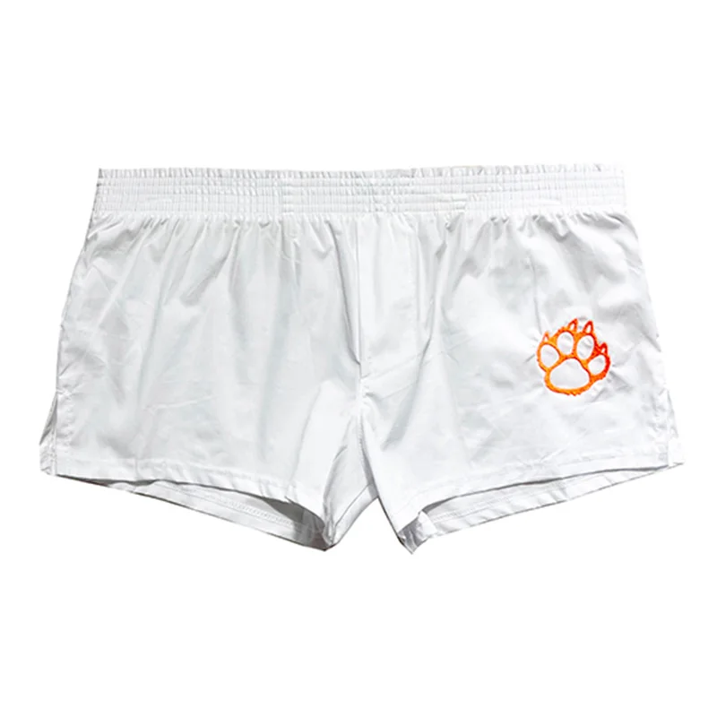 2PCS/LOT Men\'s Bear Paw Claw Cotton Arrow Pants, Plus Size Loose Panties, Male Boxers Home Shorts, Casual Underwear L XL XXL 3XL