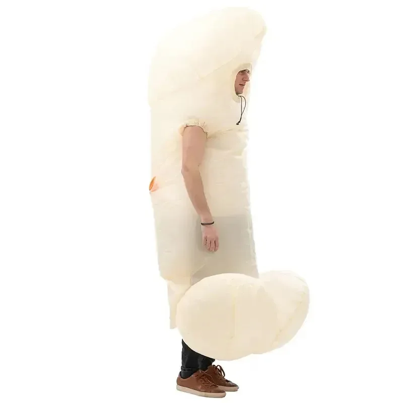 Disfraz de pene inflable para adulto, Adorable disfraz de pájaro inflable, disfraz divertido para Cosplay, despedida de soltero