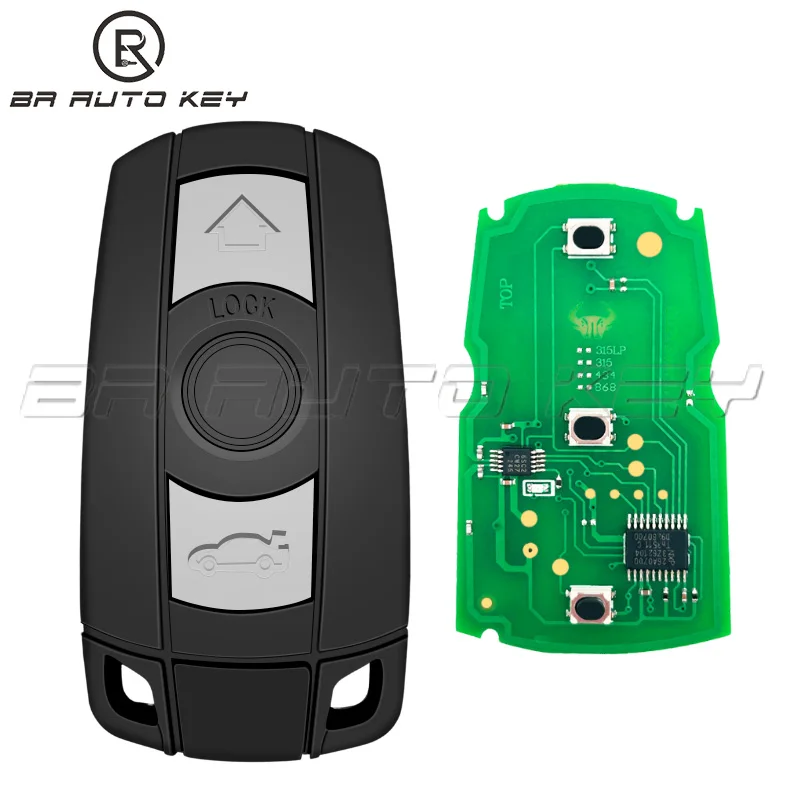 

Remote Semi-Smart Key 315LP/ 315Mhz /433/434.2/ 868MHz for BMW 1/3/5/7 Series CAS3 X5 X6 Z4 Car Keyless Control Transmitter Chip