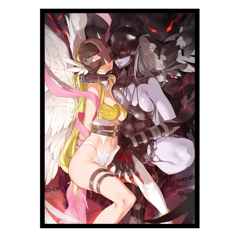 

DIY Digimon Adventure Angewomon PTCG Original Self-made Card Cover Series Anime Peripheral Game Collection Card Holiday Gift