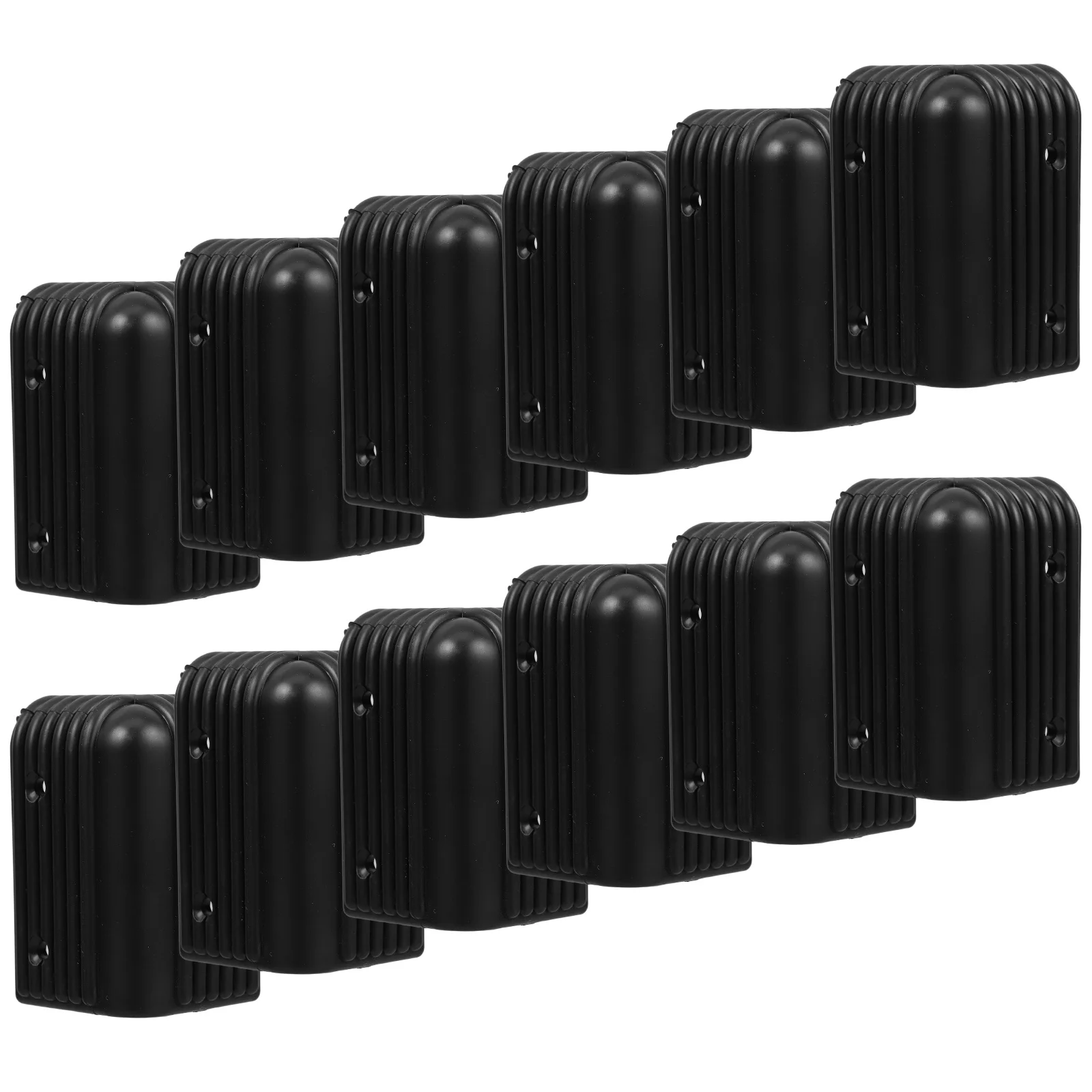 

12Pcs Speaker Edge Protectors High Density Plastic Corner Guards for Live Studio Furniture and Recording