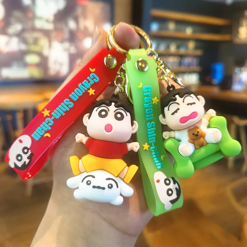 

3rd Generation Crayon Shinchan Keychain High-end Figurine Doll Machine Gift Companion Gift Small Accessory Wholesale Fashion Toy