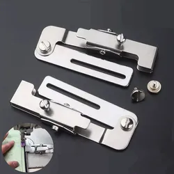 Zipper Seam Guide Assistant Auxílio ajustável para Zipper Clip Carro plano fixo Peças de máquinas de costura industrial Linha Placket Novo estilo