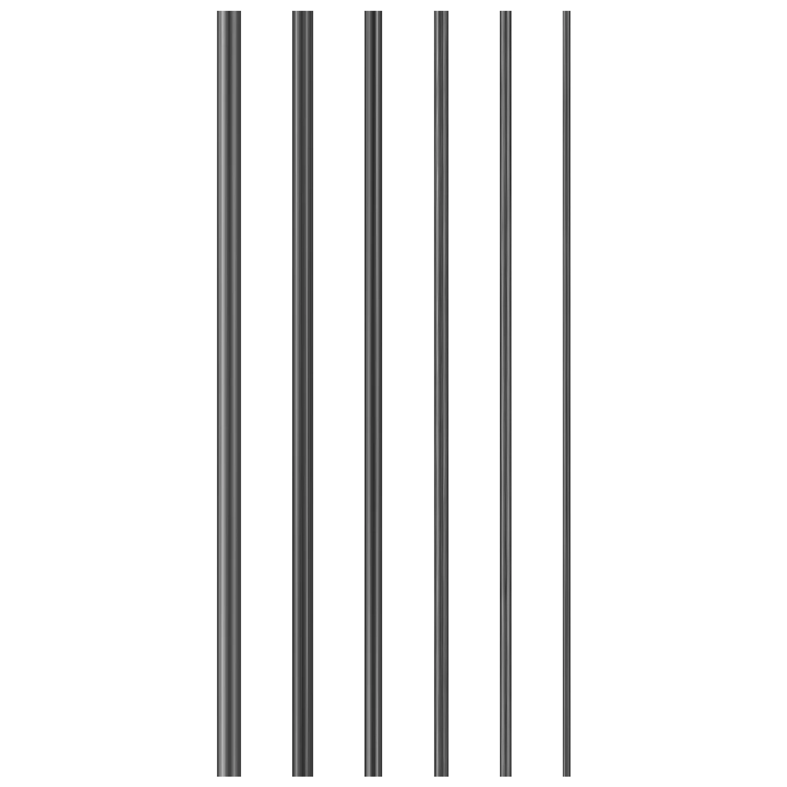 

6 Pcs Telescopic Rod Fishing Repair Inserts Child Pole Carbon Fiber Detachable Pen