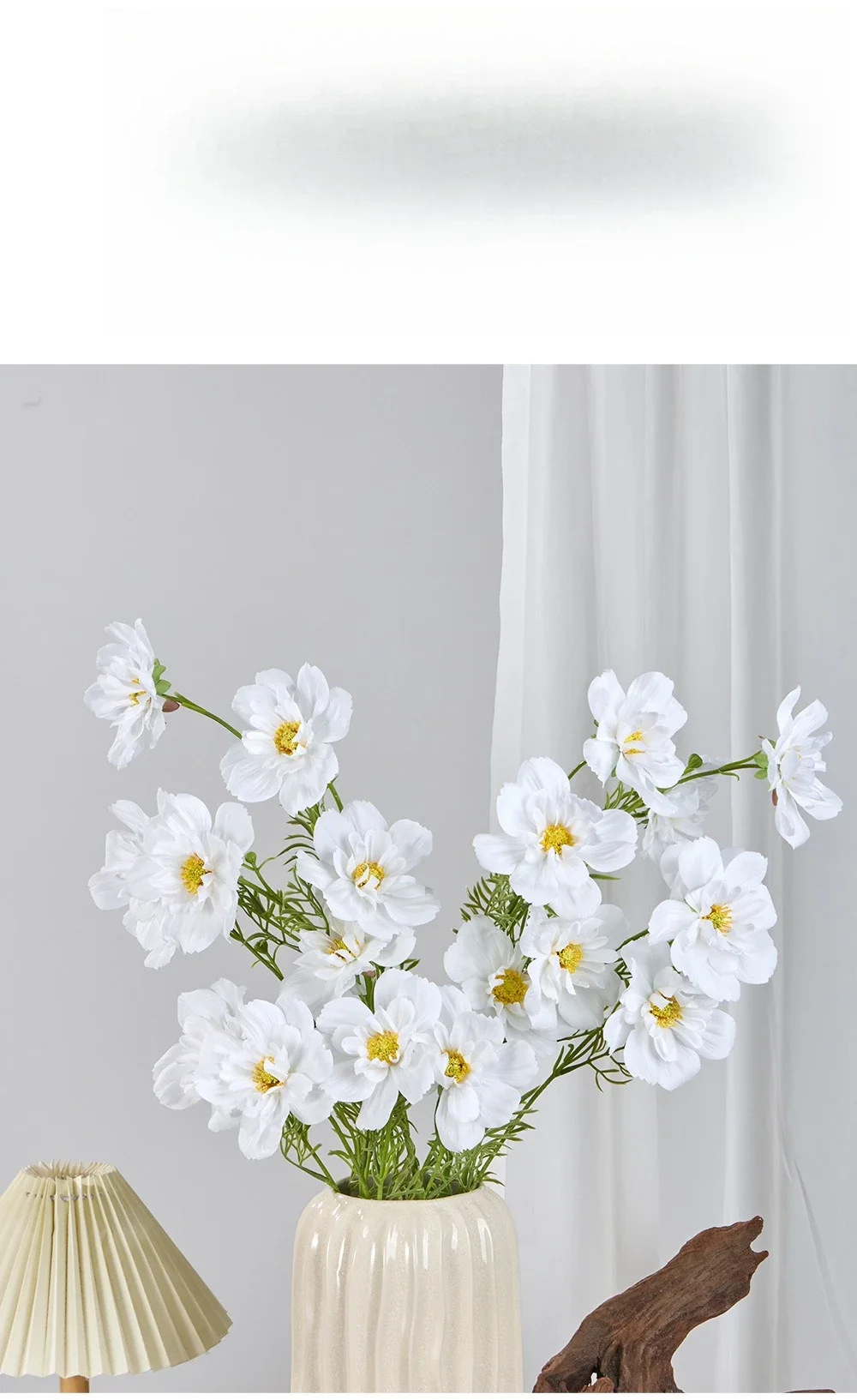 5 Stück Simulierte 4-Köpfige Coreopsis-Zweige aus Seide, Kunstblumen zur Dekoration von Einkaufszentren, Künstliche Frühlings-Coreopsis-Blumen in Lila – Detail 8