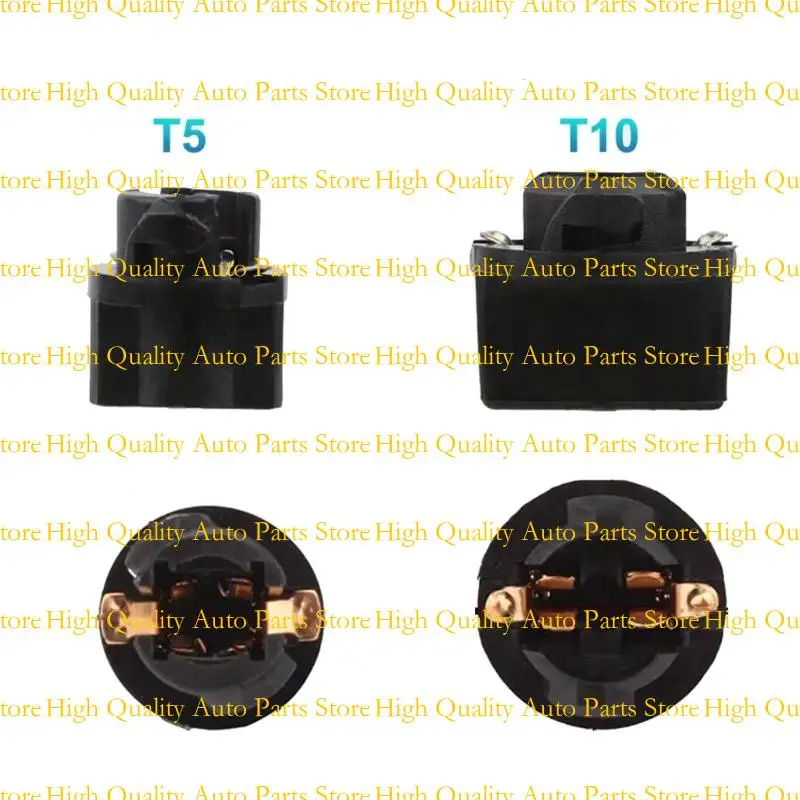 

G7NA 10pcs Car Dashboard Instrument Panel Cluster Bulb Base Lamp Holder Universal Lamp Base T5/T10 LED Twist Lock Socket