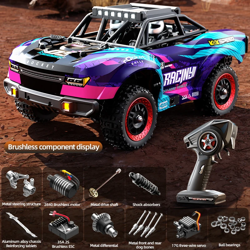 

SCY 1/18 Remote Control Off-road Car High Speed 50 km/h Brushless Full-scale Four-wheel Drive Short Card Vehicle Kids Toy Gifts