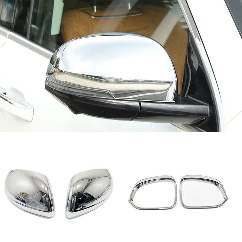 For GWM Tank 500 Great Wall 2022-2023 ABS Chrome/Carbon/Black Car Side Door Rear-View Mirror Trim  Protection Cover  Accessories