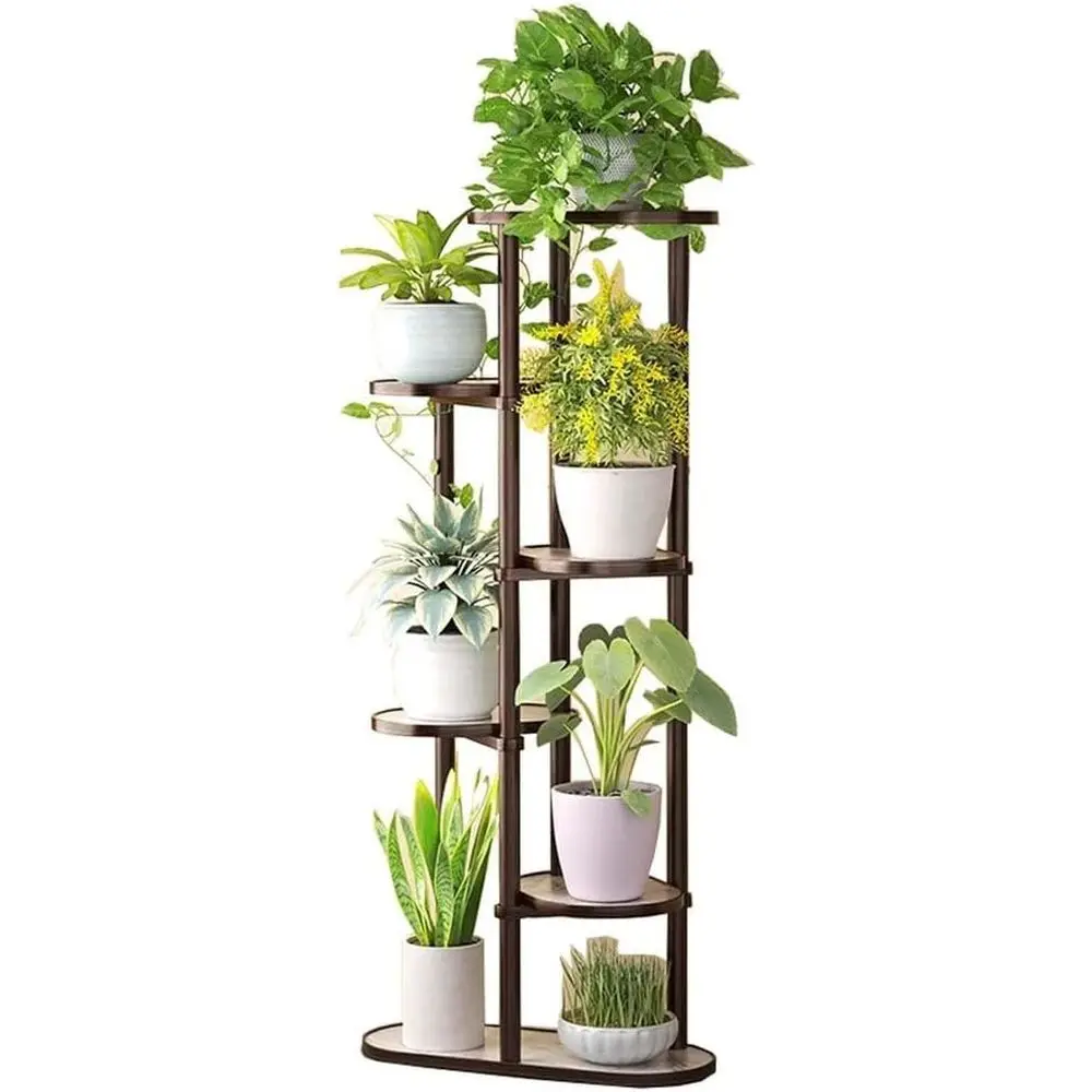 

Multi-Level Wooden Plant Stand, Durable Rack for Indoor/Outdoor, Ideal for Home & Garden Spaces
