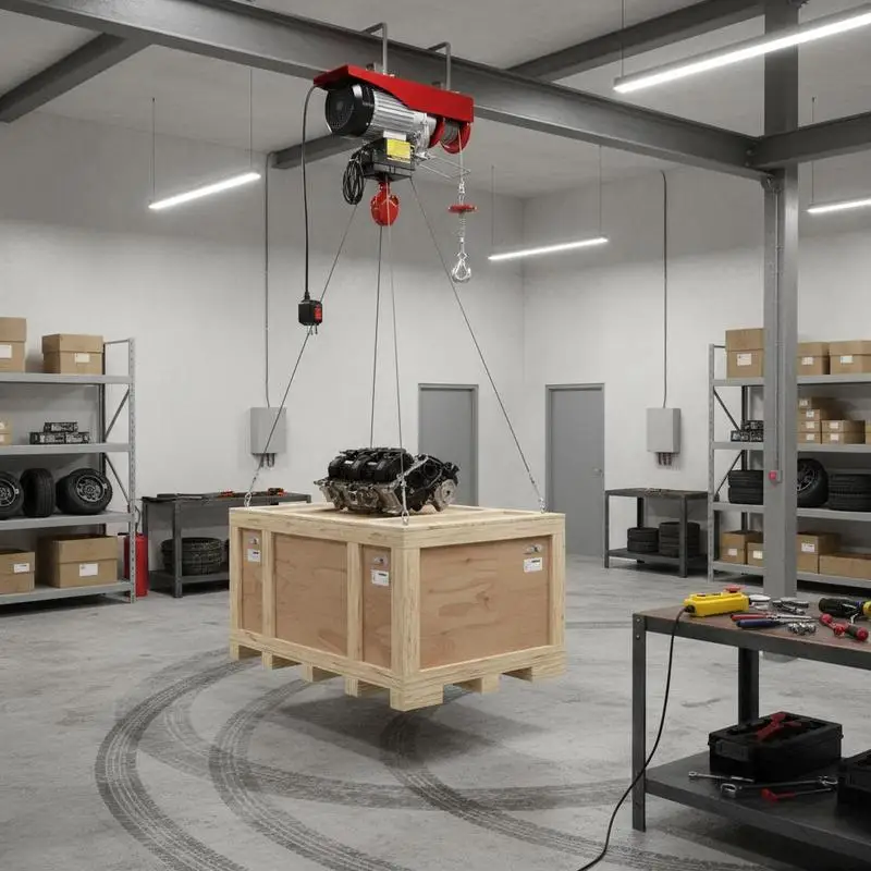 Hebezug 1320 lbs 328 ft für Bau, Lager, Garage, Dual-Steuerung, kabellos und kabelgebunden, Hochleistungs-Kupfermotor, verzinktes Stahlseil, Sicherheitsbegrenzungsschalter, Hochgeschwindigkeits-Deckenkran, 110V-120V, Silber