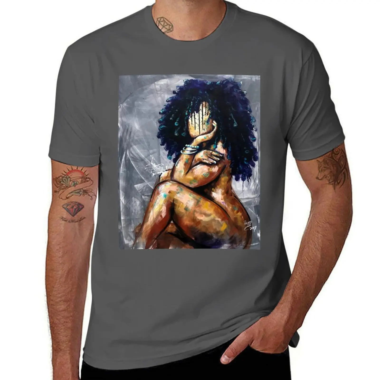 بشكل طبيعي LVI تي شيرت مضحك تي شيرت الظلام الفكاهة تي شيرت رجل القطن تي شيرت