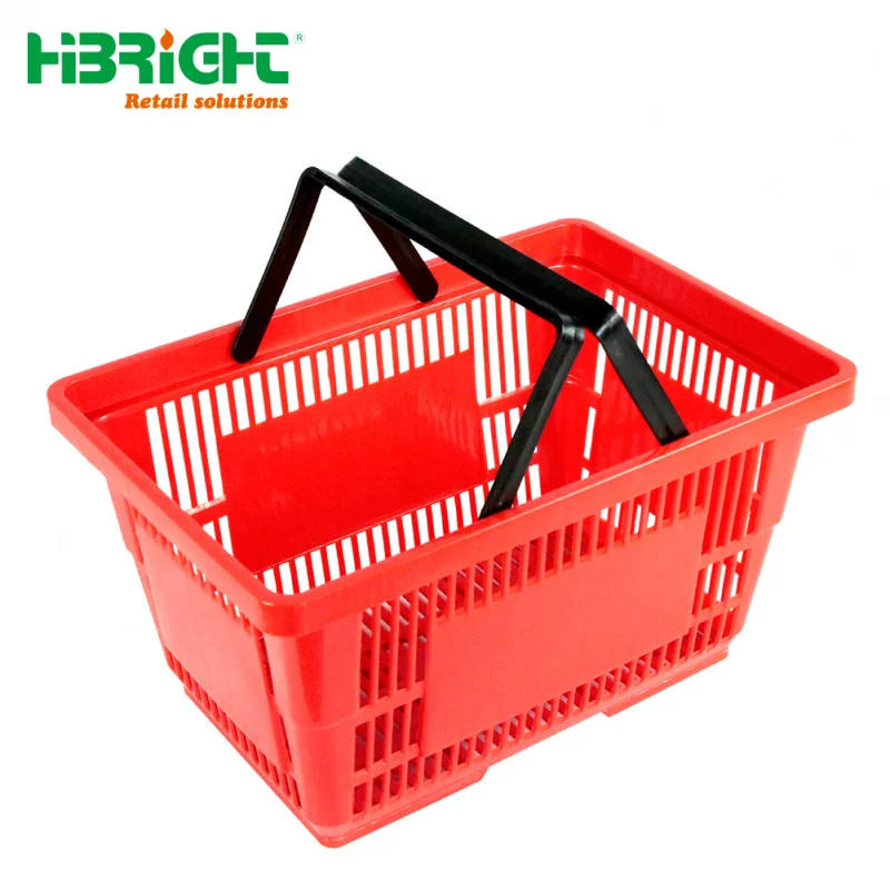 custom.Customized Color and Plastic Shopping Basket Supermarket Use
