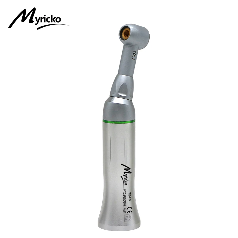 Myricko Dental Low Speed 10:1 Reduction  Contra Angle Endodontic Contra Angle Handpiece 10:1 Ratio Air Turbine Dentist Tools