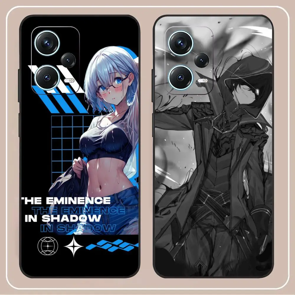 T_the E_eminence in S_shadow Phone Case For Redmi Note 13 Pro Plus 12 11 A3X A1 A2 13C 12C Black Cover