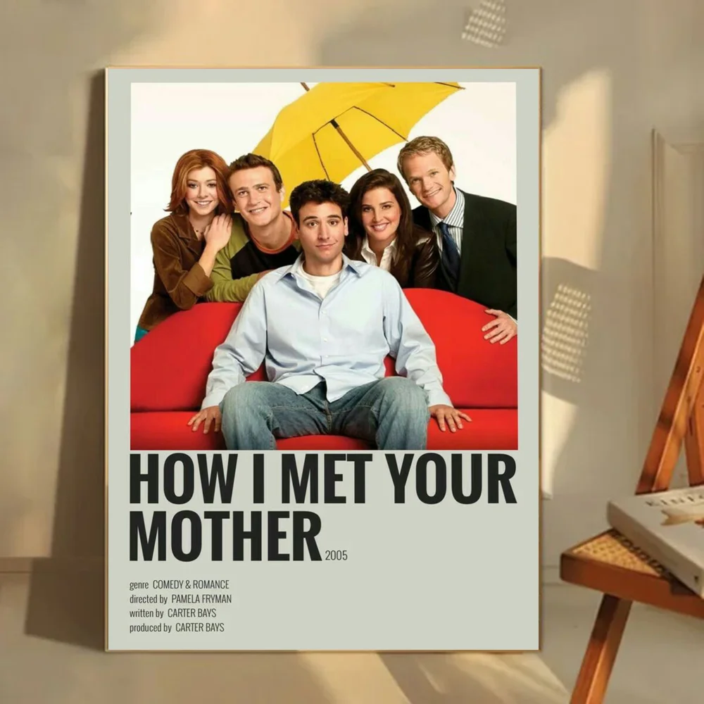 1 قطعة كيف قابلت والدتك ملصق فني ذاتي اللصق مقاوم للماء ورقة ملصق مقهى بار غرفة جدار ديكور